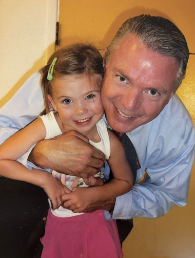Picture of Dennis O'Reilly and his daughter
