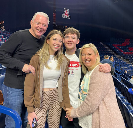 Dennis O'Reilly and his family